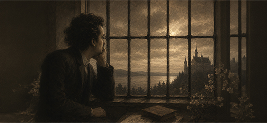 König Ludwig II. von Bayern und das vergitterte Fenster