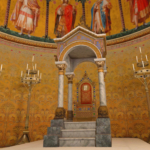 VR-Neuschwanstein_Thronsaal mit (virtuellem) Thron
